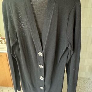 Tory Burch Black Cardigan Sweater